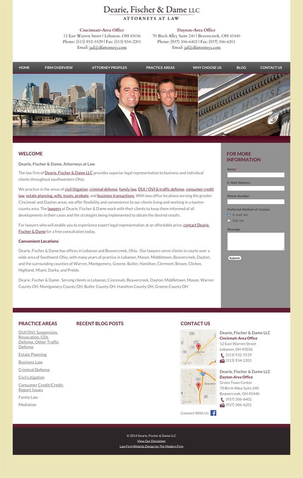 Oh Law Firm >> Ohio Law Firm Website Design By The Modern Firm Oh Law Firm >> Ohio Law Firm Website Design By The Modern Firm
