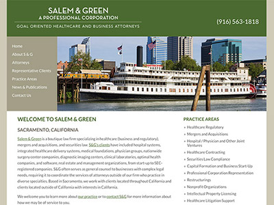 Sacramento Law Firm Website Design