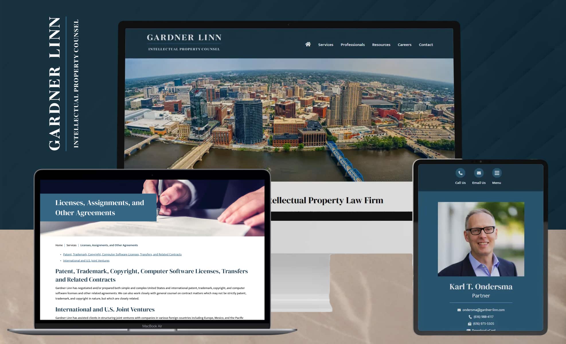 Law Firm Website design for Gardner Linn Burkhart & F…