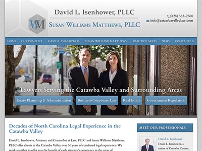 Law Firm Website design for David L. Isenhower, PLLC…