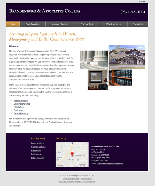 Oh Law Firm >> Springboro Ohio Law Firm Web Design By The Modern Firm Oh Law Firm >> Springboro Ohio Law Firm Web Design By The Modern Firm