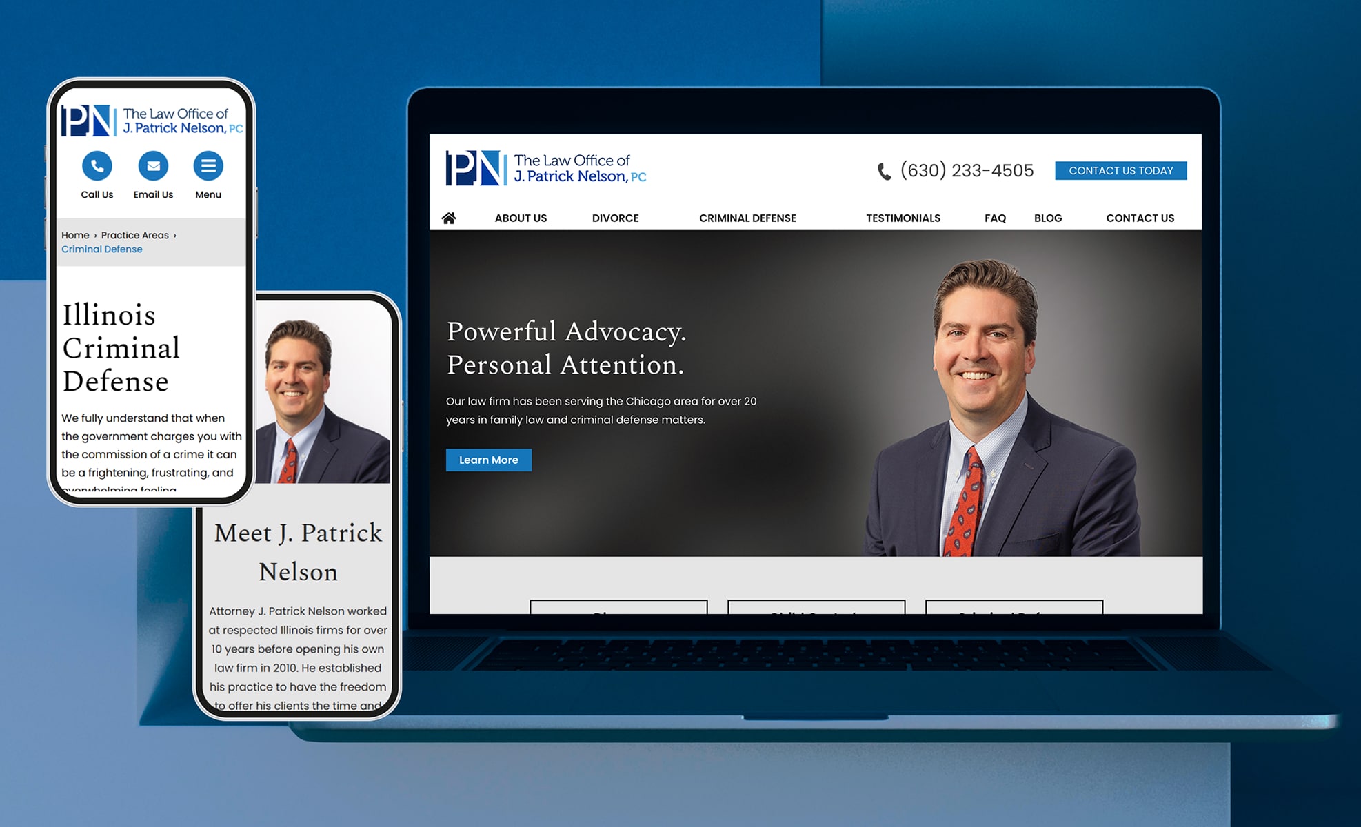 Law Firm Website design for The Law Office of J. Patr…