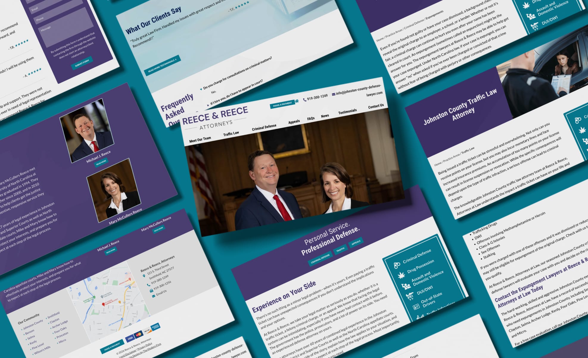 Law Firm Website design for Reece & Reece, Attorneys