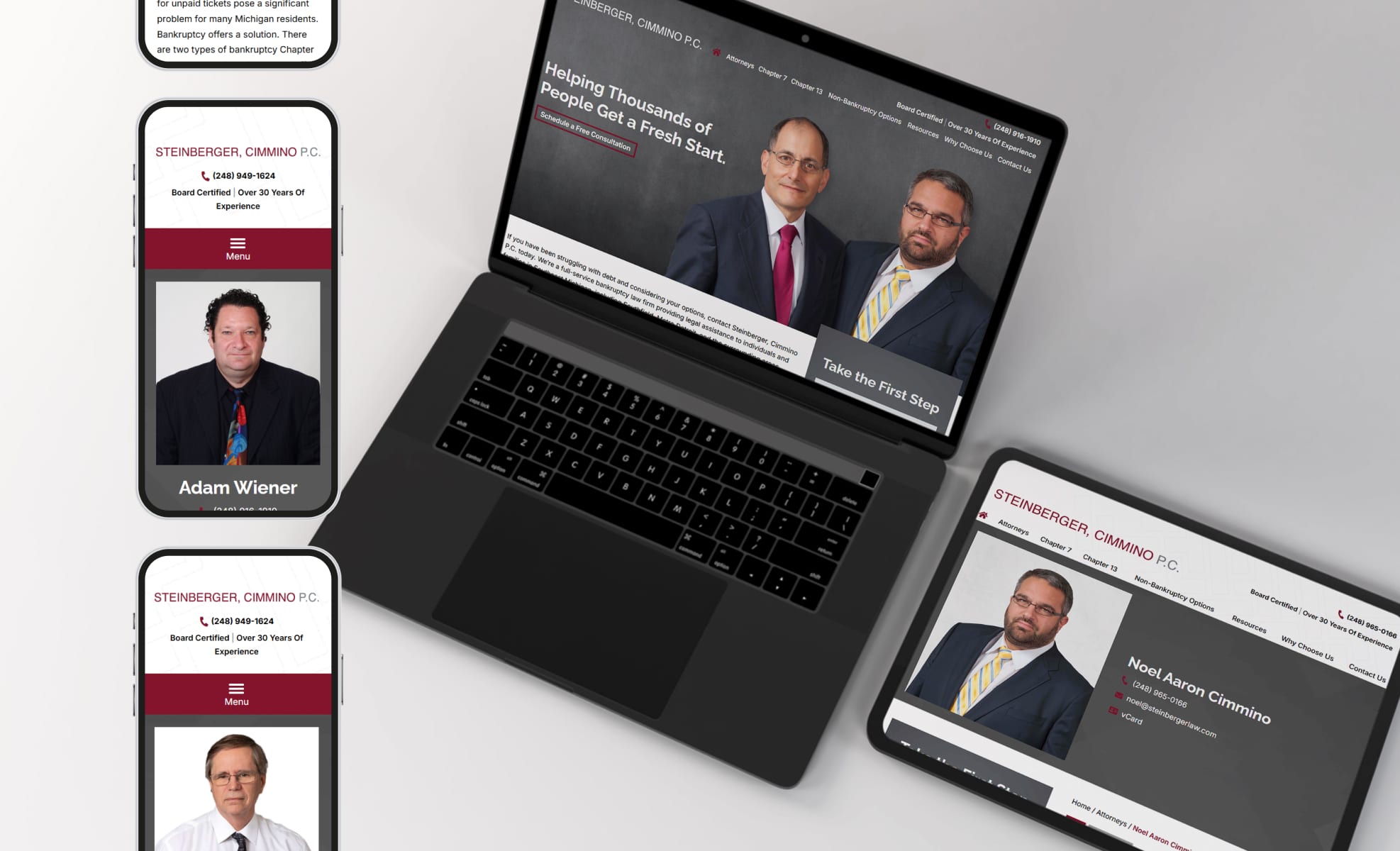 Law Firm Website design for John A. Steinberger & Ass…