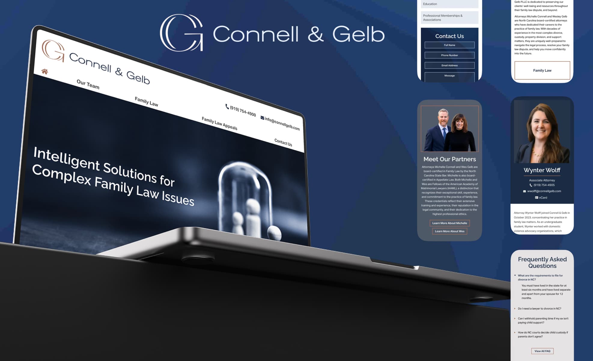 Law Firm Website design for Connell & Gelb PLLC