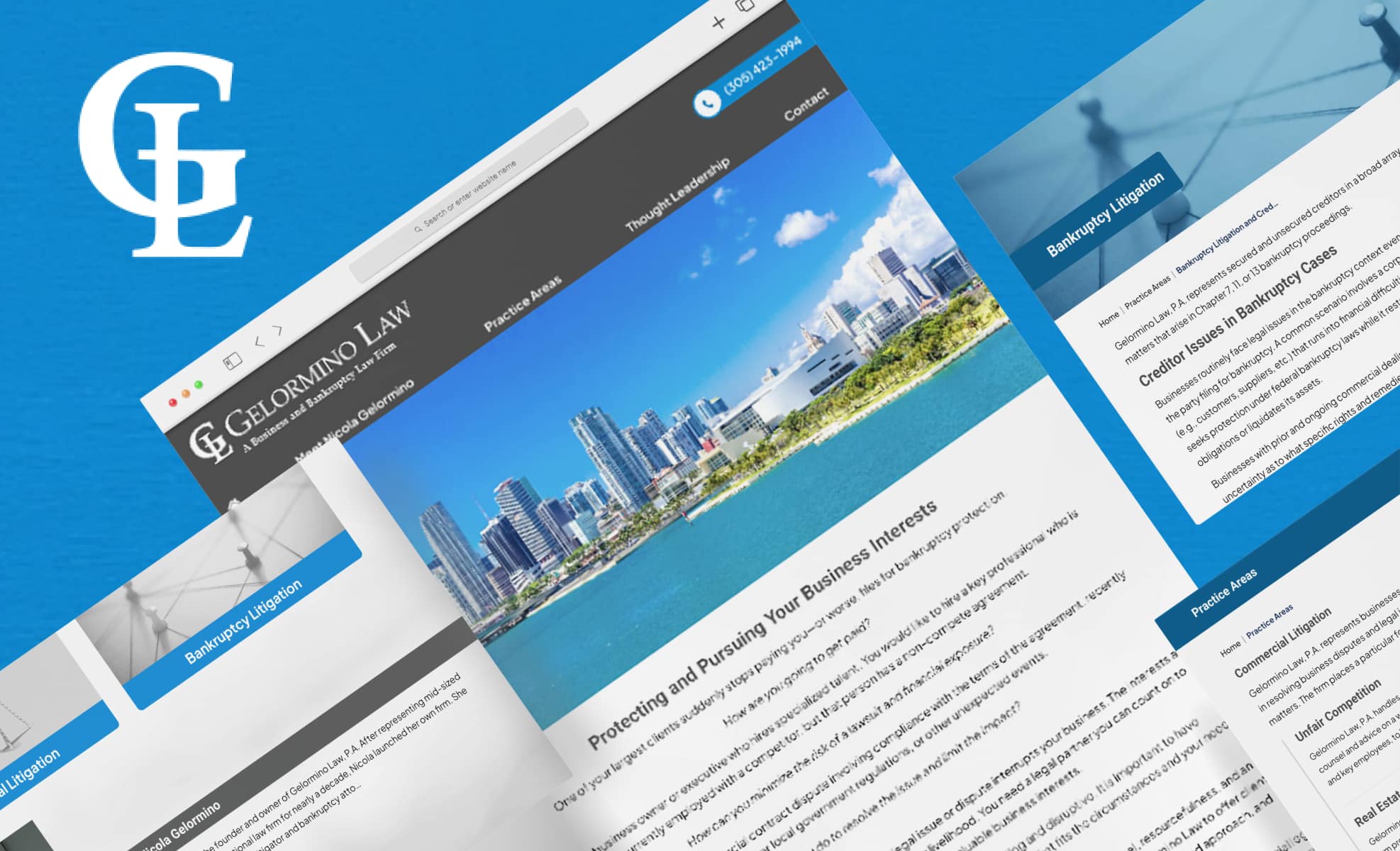Law Firm Website design for Gelormino Law, P.A.
