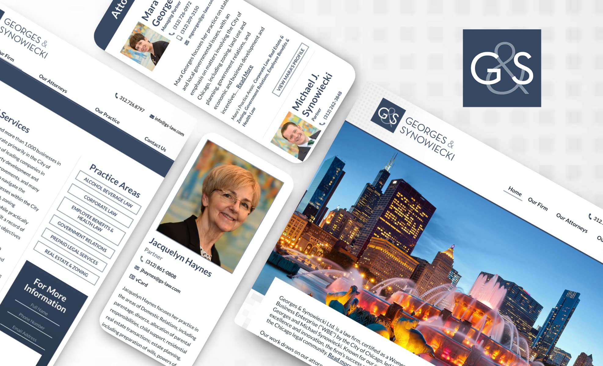 Law Firm Website design for Georges & Synowiecki Ltd.