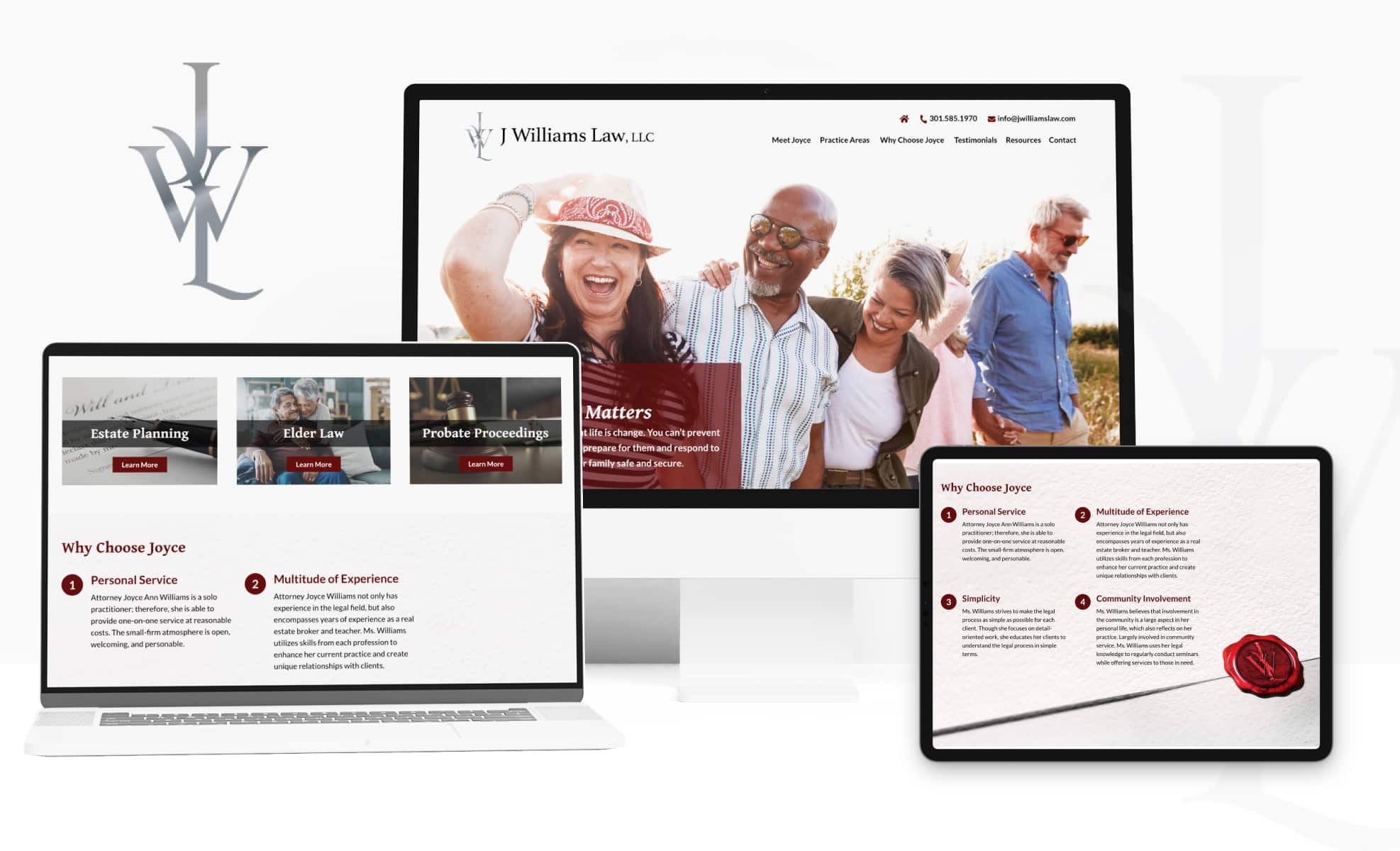 Law Firm Website design for J Williams Law