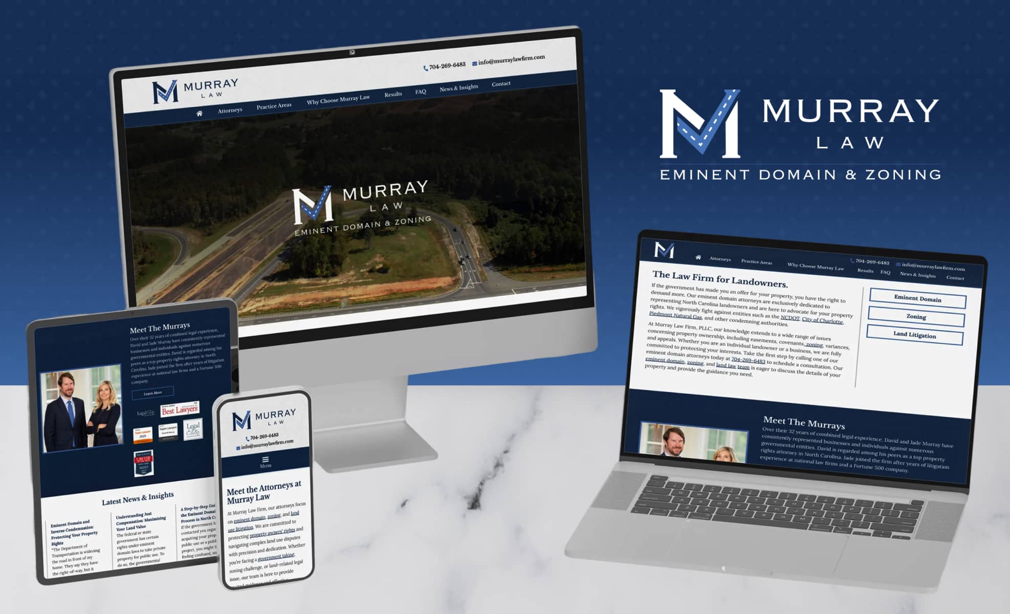 Law Firm Website design for Murray Law Firm, PLLC