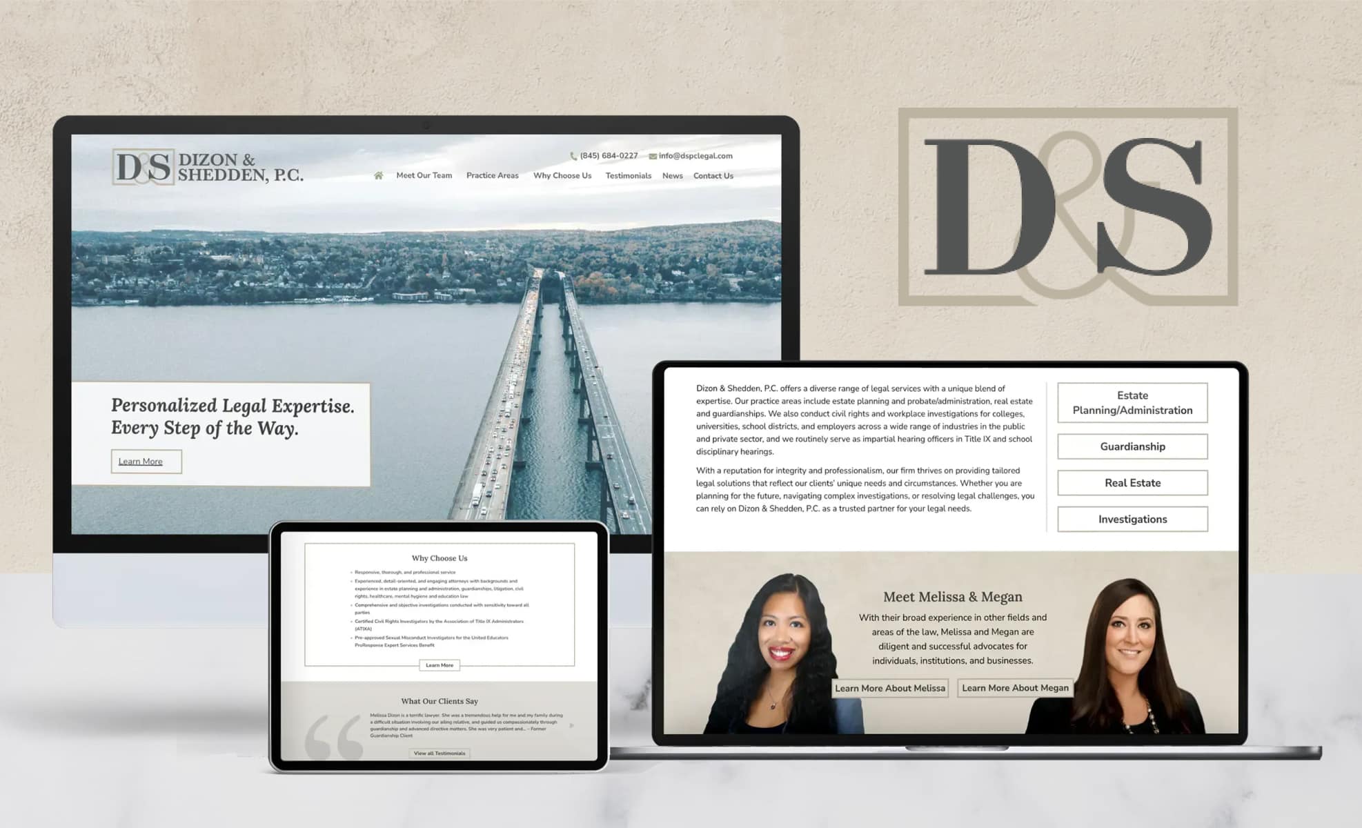 Law Firm Website design for Dizon & Shedden, P.C.