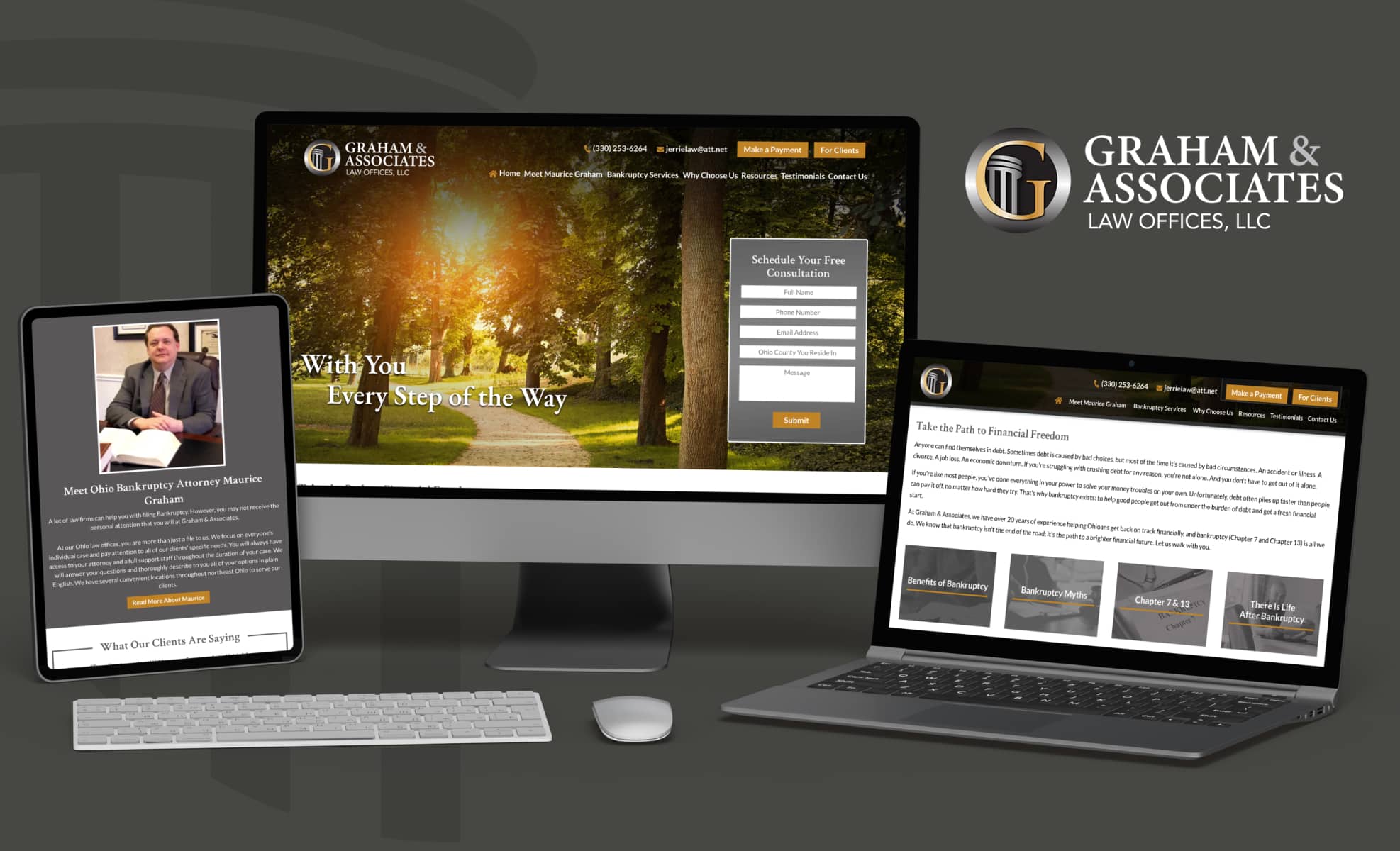 Law Firm Website design for Graham & Associates Law O…