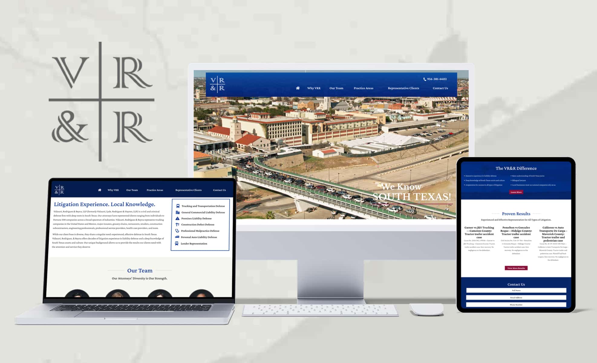 Law Firm Website design for Vidaurri, Rodriguez & Rey…