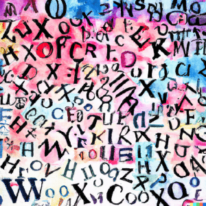 DALL·E 2023-02-28 20.28.57 - a watercolor sketch of a sea of letters