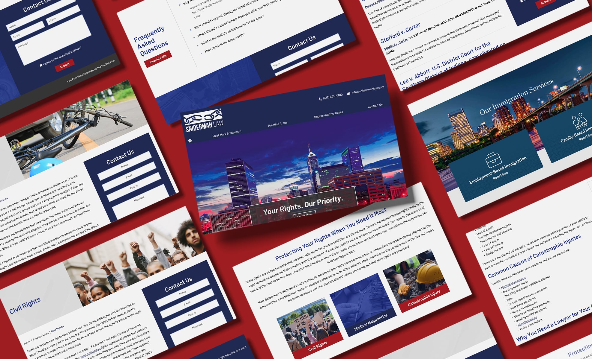 Law Firm Website design for Sniderman Law