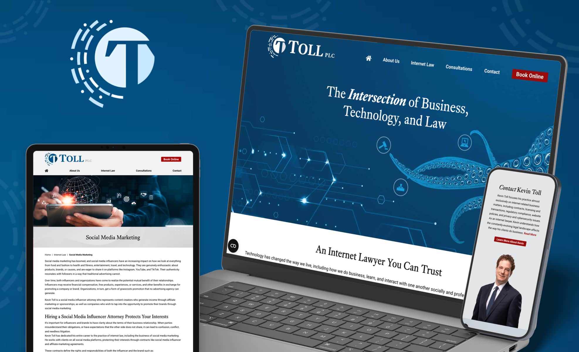 Law Firm Website design for Toll PLC