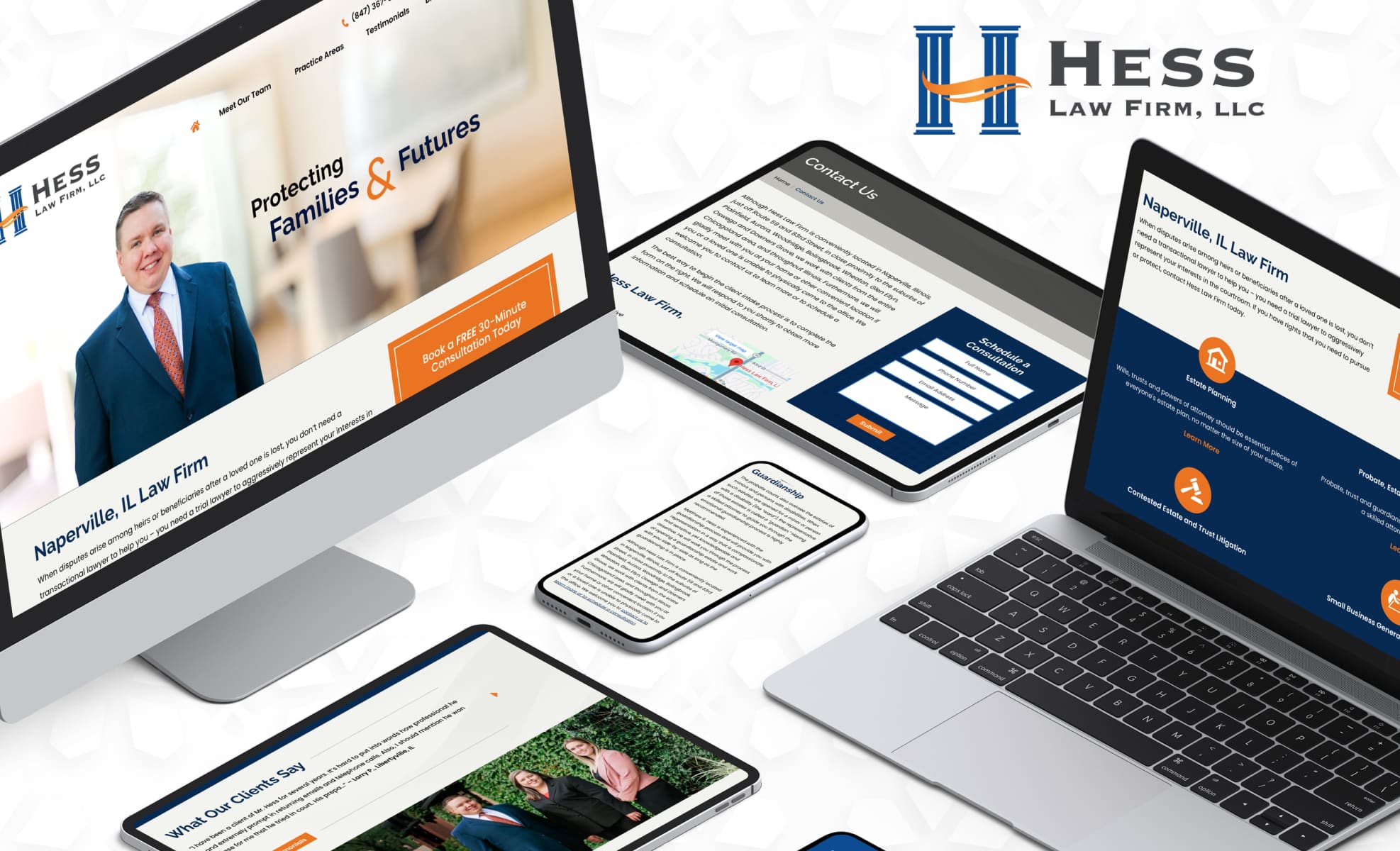 Law Firm Website design for Hess Law Firm, LLC
