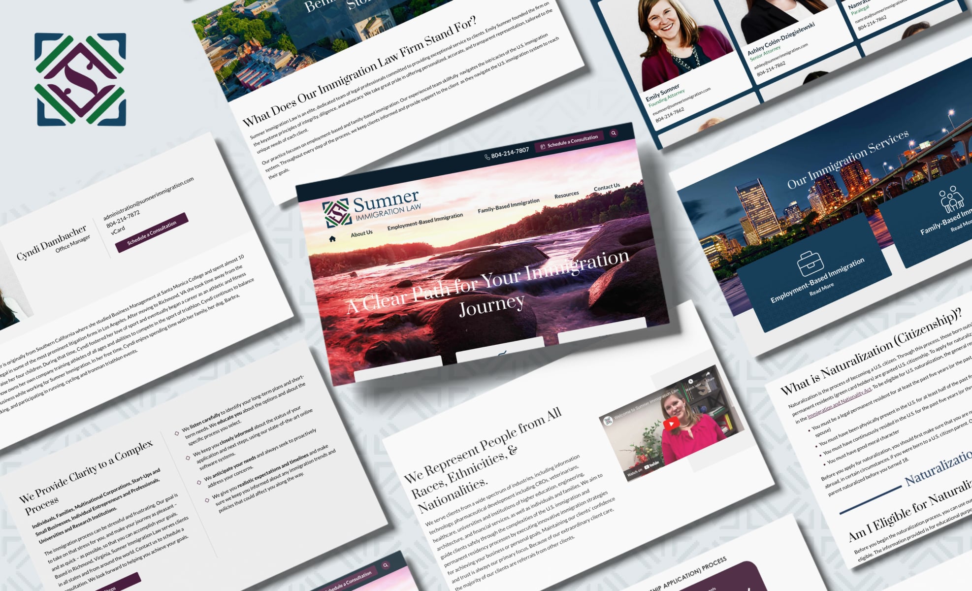 Law Firm Website design for Sumner Immigration Law, P…