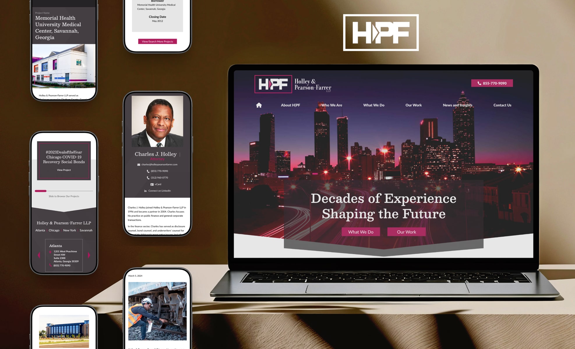 Law Firm Website design for Holley & Pearson-Farrer L…