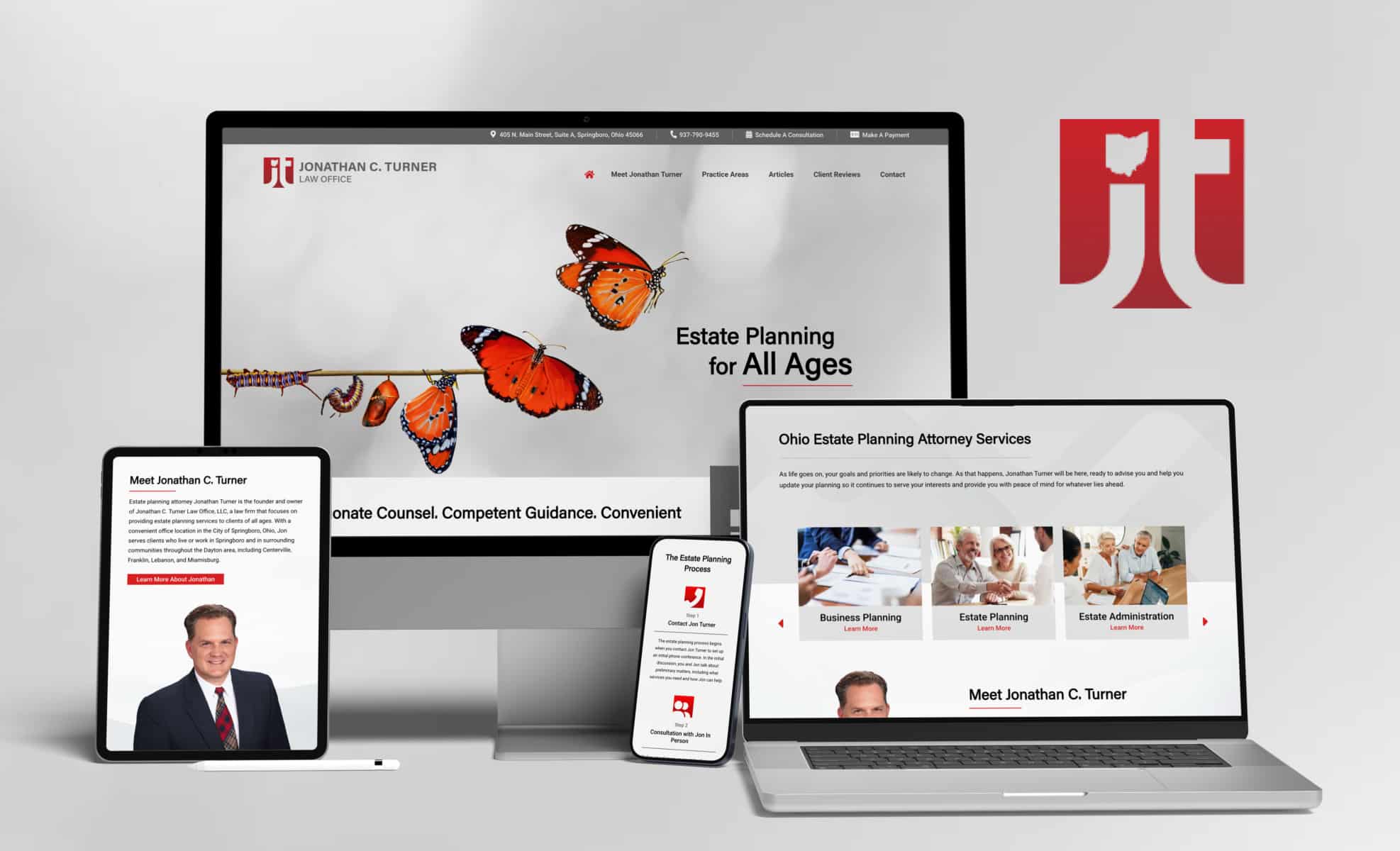 Law Firm Website design for Jonathan C. Turner Law Of…