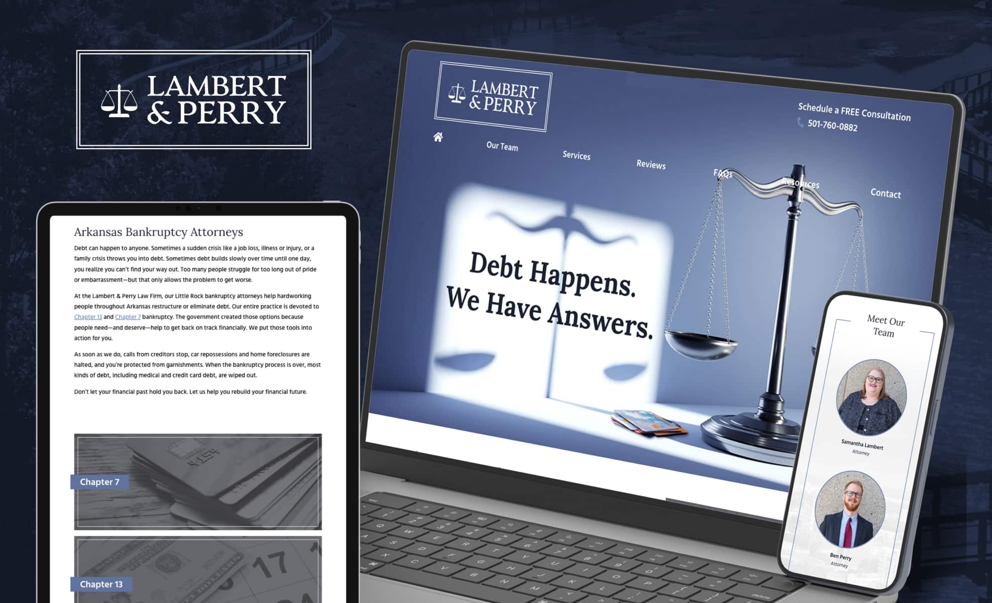 Law Firm Website design for Lambert & Perry Law Firm,…