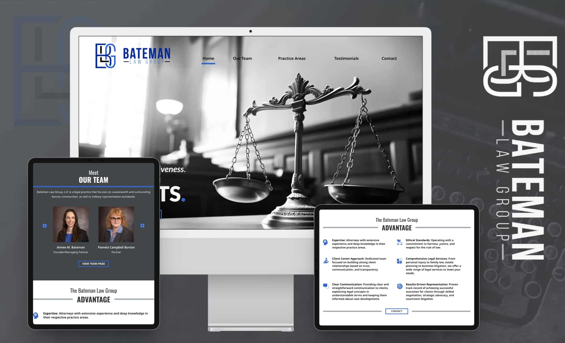 Law Firm Website design for Bateman Law Group