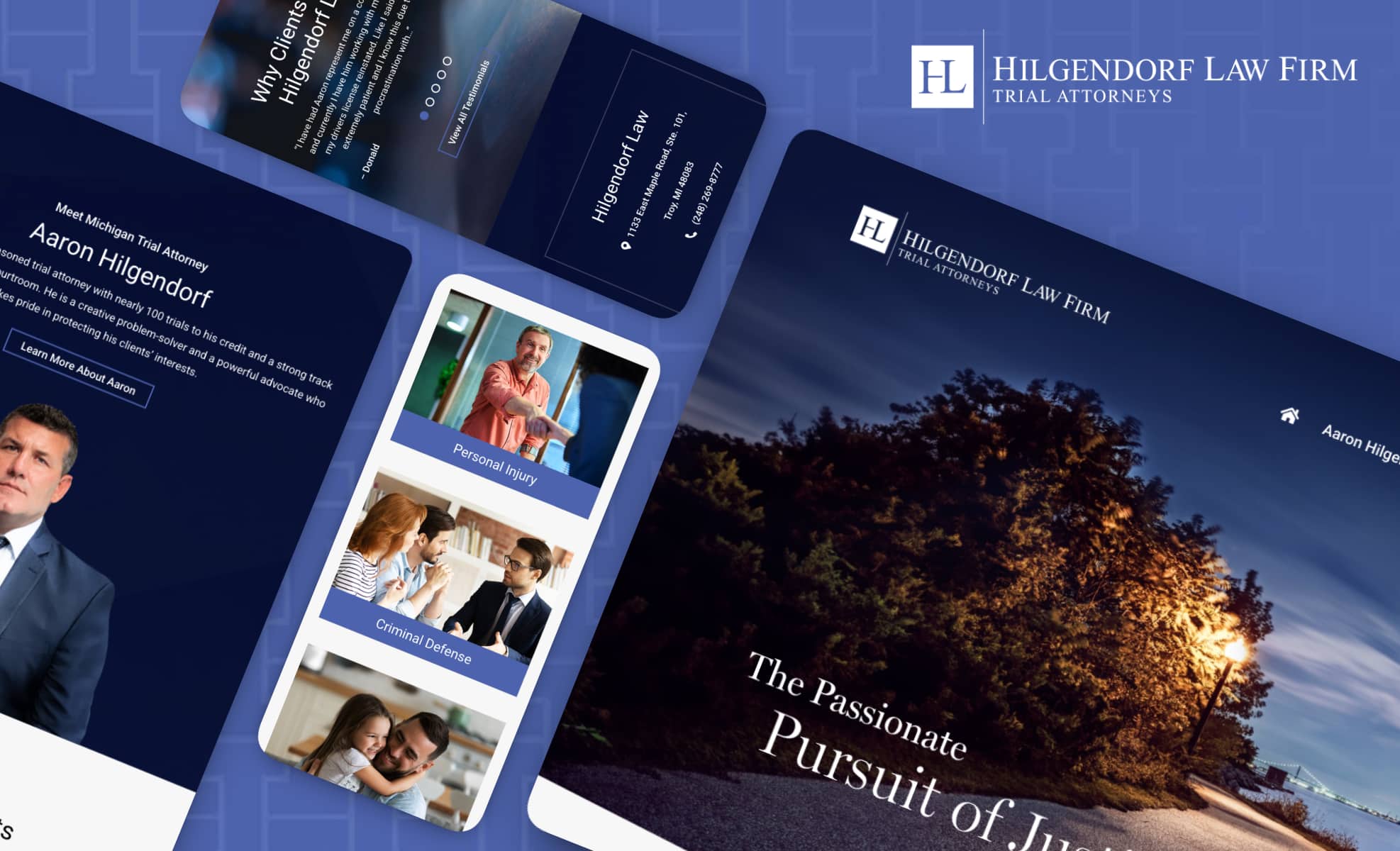 Law Firm Website design for Hilgendorf Law