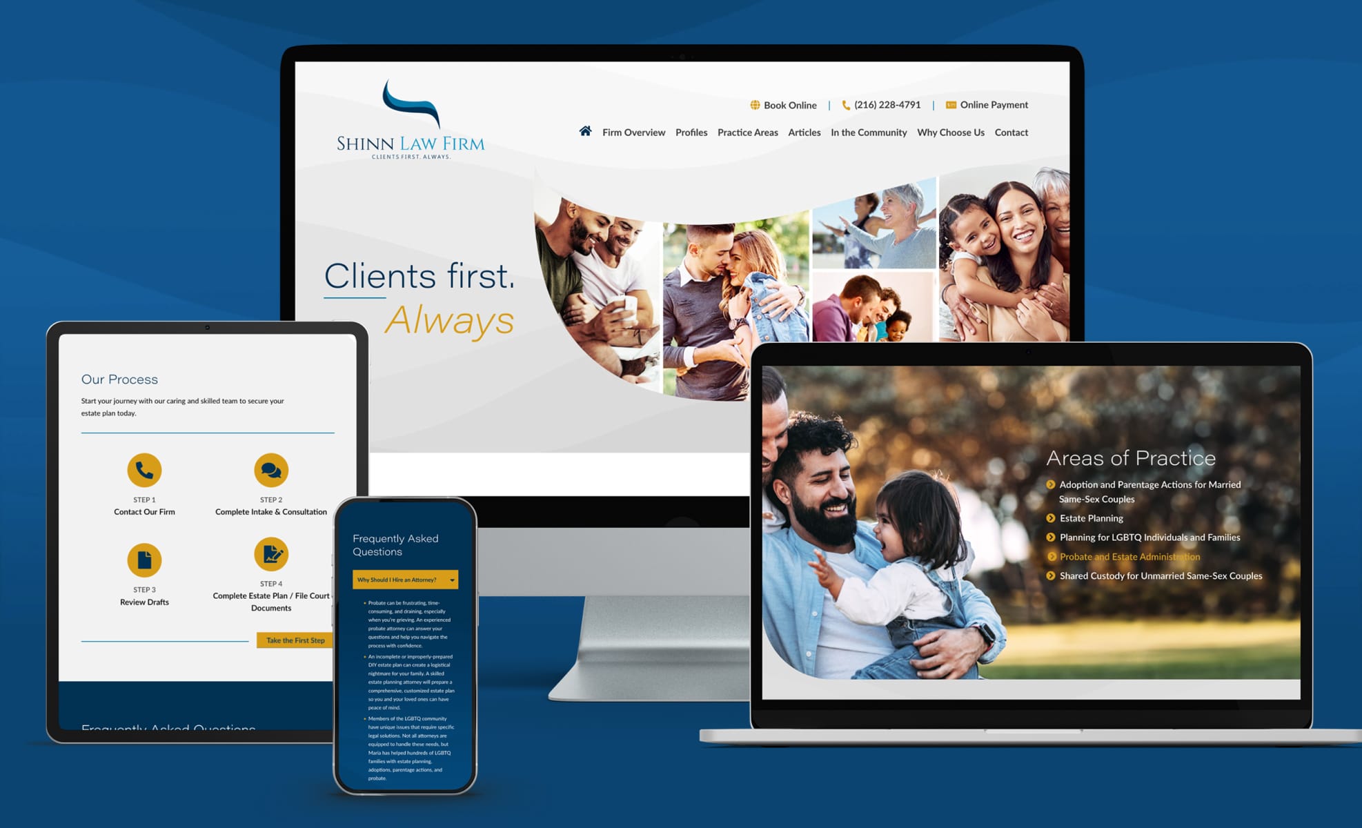 Law Firm Website design for Maria L. Shinn, LLC