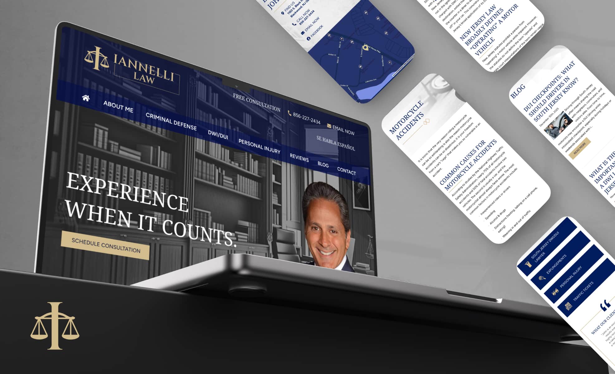 Law Firm Website design for Iannelli Law