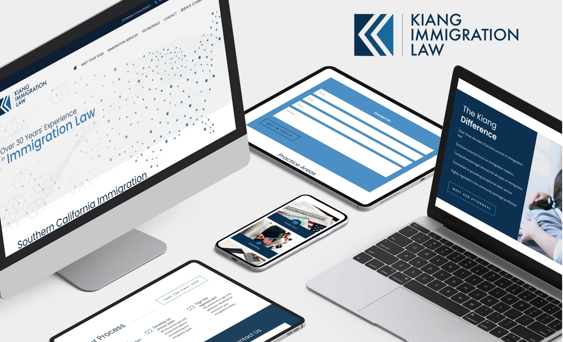 Law Firm Website design for Kiang Immigration Law