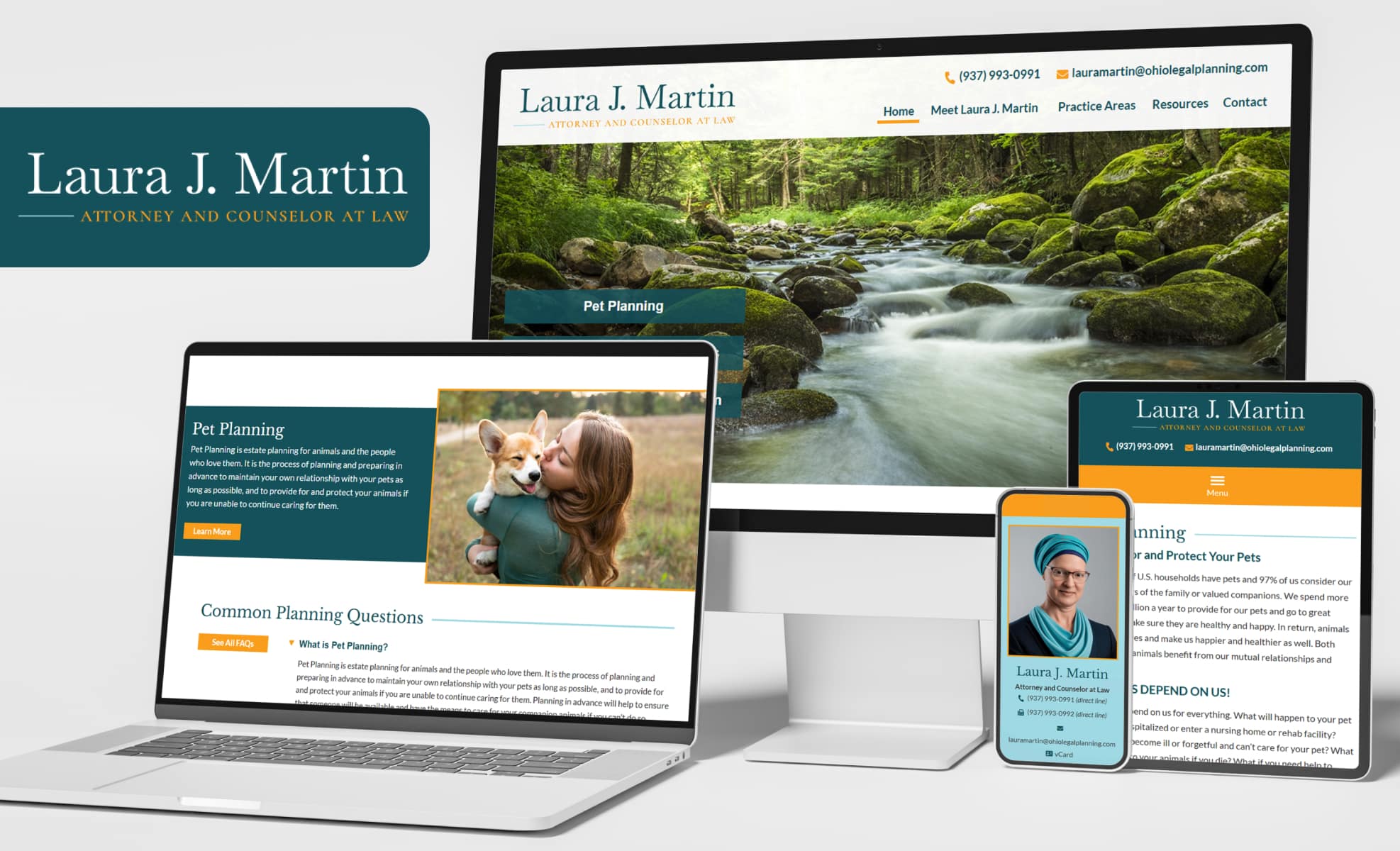Law Firm Website design for Laura J. Martin, Attorney…