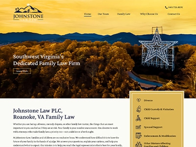 Law Firm Website design for Johnstone Law PLC