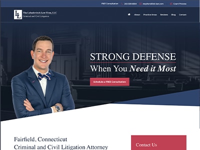 Law Firm Website design for The Lebedevitch Law Firm,…