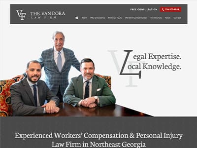 Law Firm Website design for The Van Dora Law Firm, LL…