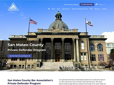Law Firm Website design for San Mateo County Private…