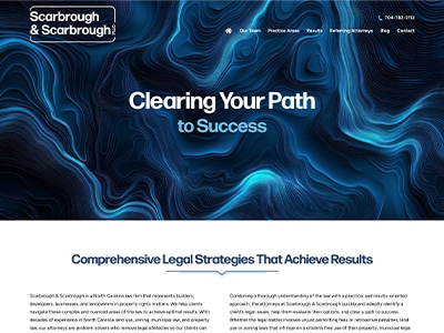 Law Firm Website design for Scarbrough & Scarbrough,…