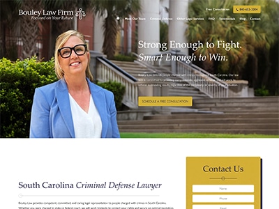 Law Firm Website design for Bouley Law Firm, LLC