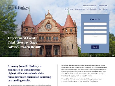Law Firm Website design for Law Office of John B. Har…
