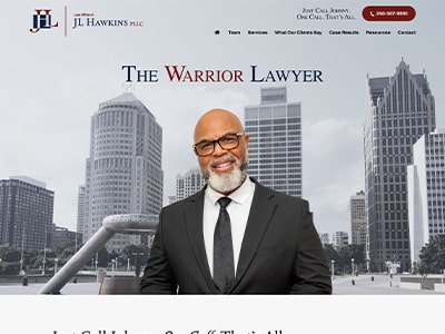 Law Firm Website design for Law Office of J L Hawkins…