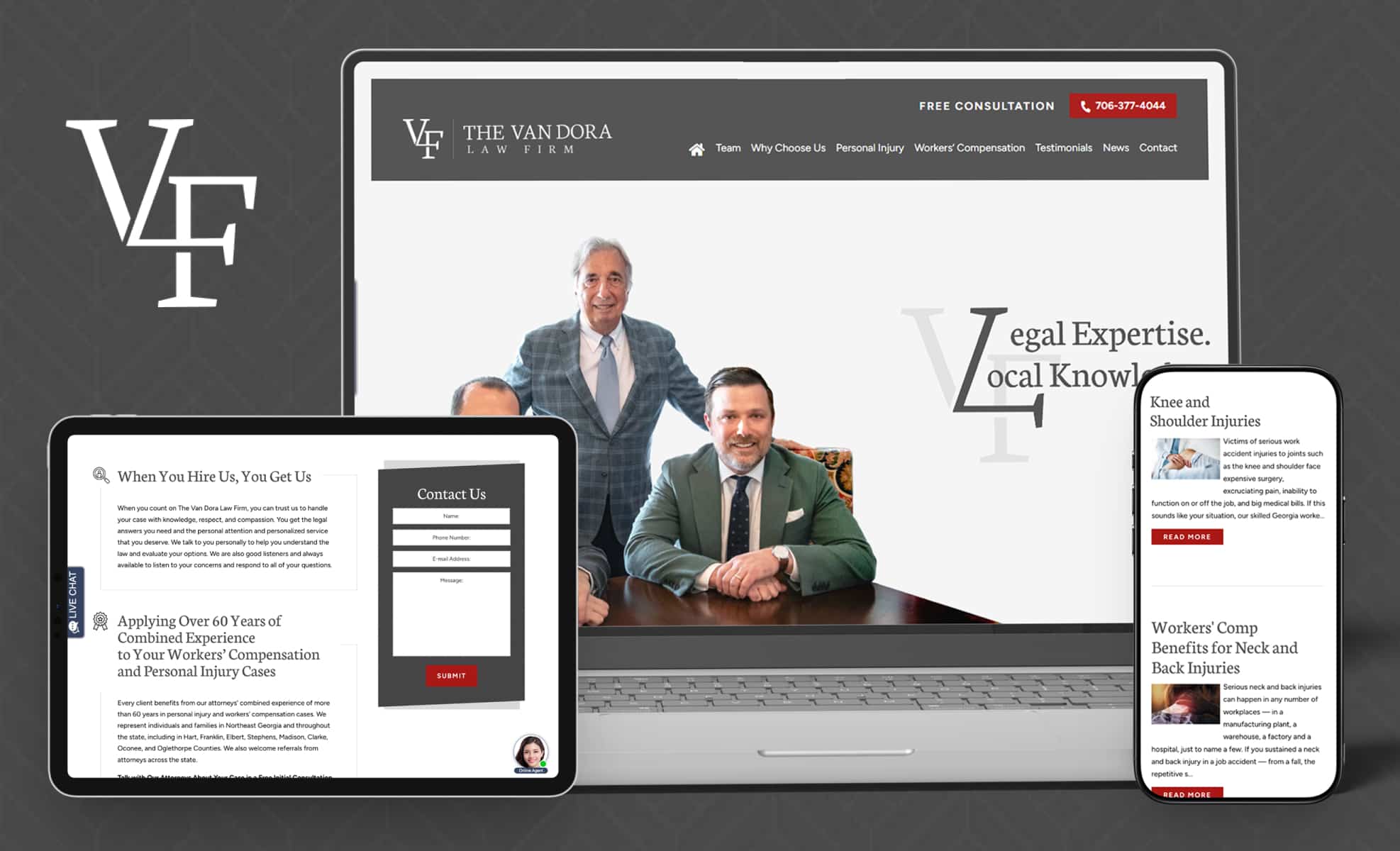 Law Firm Website design for The Van Dora Law Firm, LL…