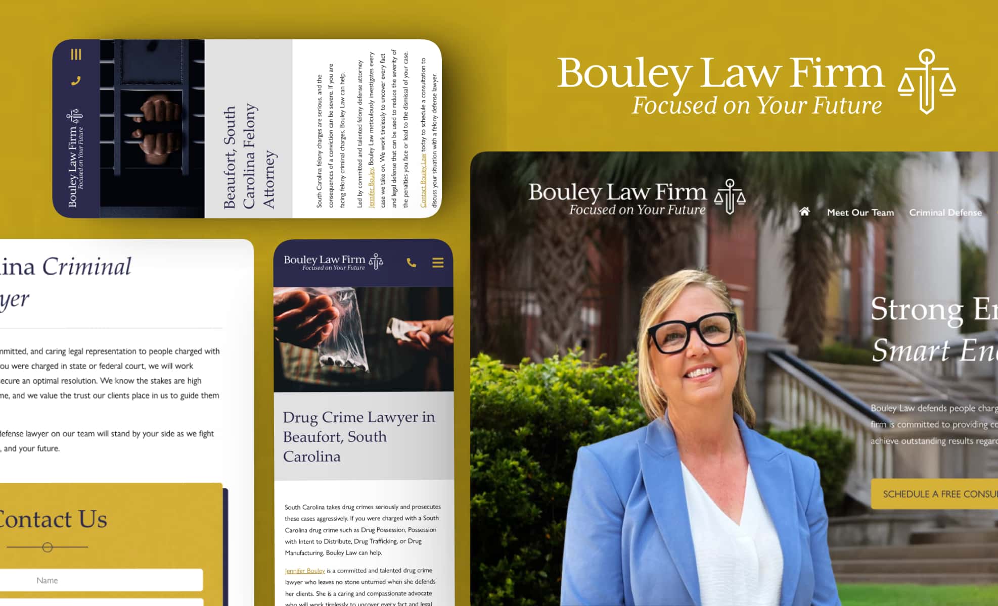 Law Firm Website design for Bouley Law Firm, LLC
