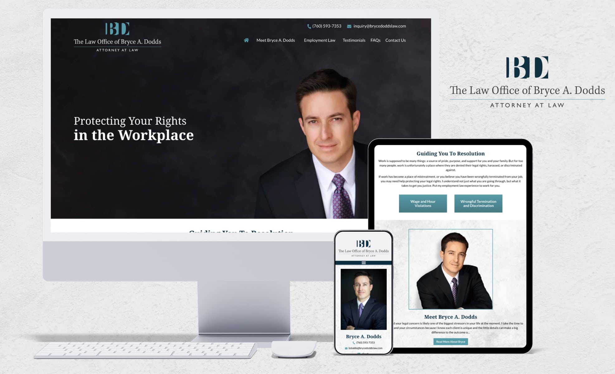 Law Firm Website design for The Law Office of Bryce A…