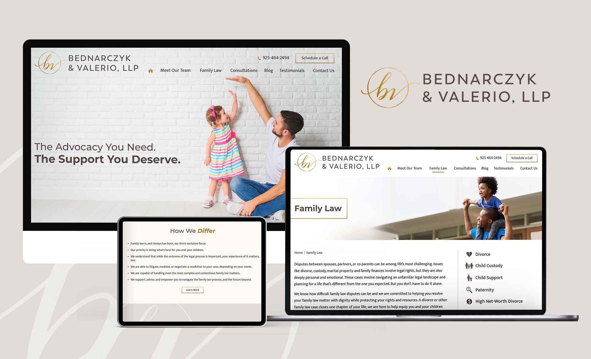 Law Firm Website design for Bednarczyk & Valerio, LLP