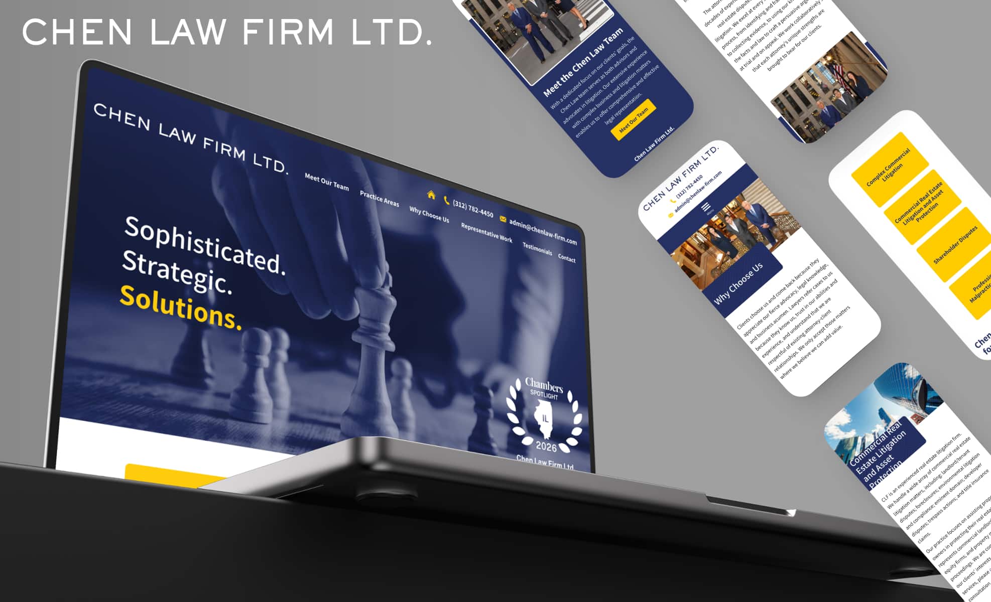 Law Firm Website design for Chen Law Firm Ltd.