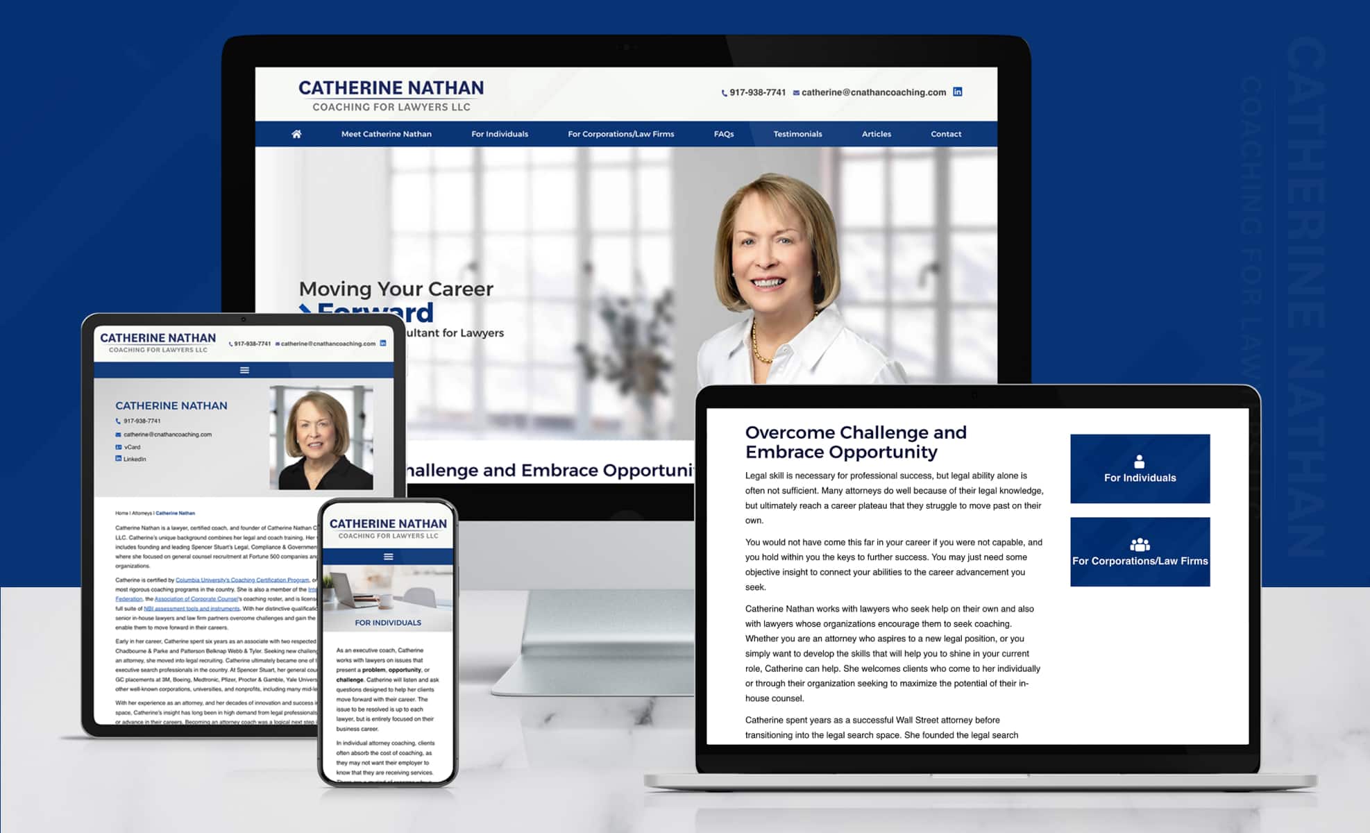 Law Firm Website design for Catherine Nathan Coaching…