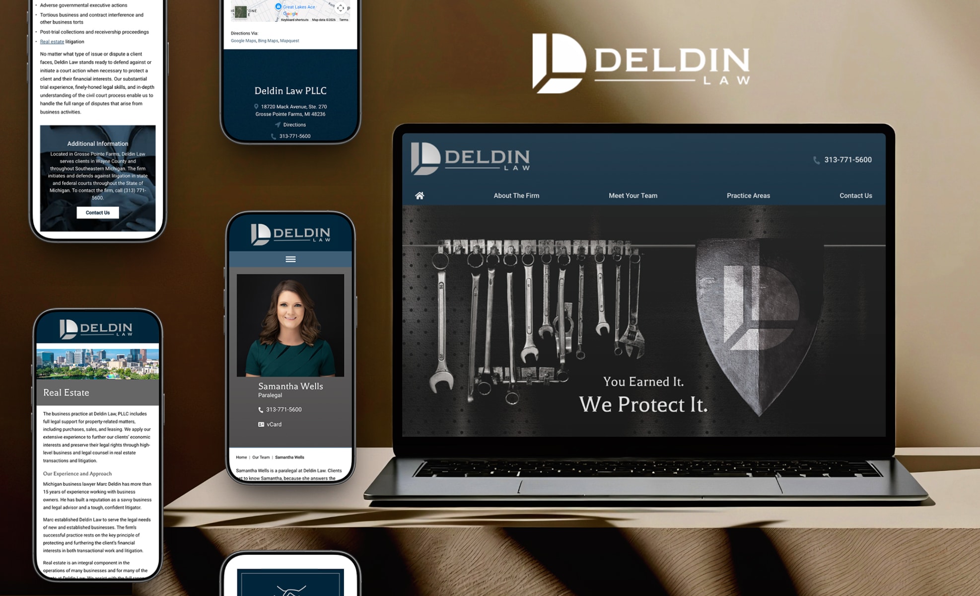 Law Firm Website design for Deldin Law PLLC