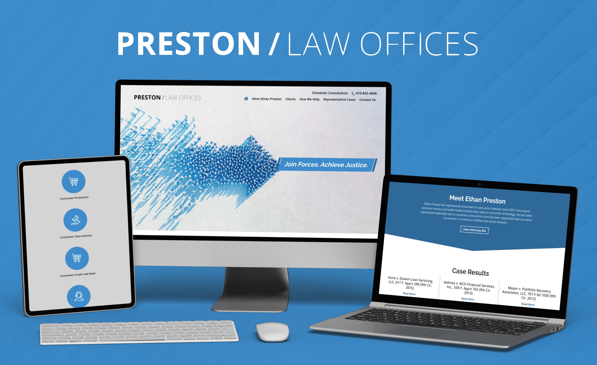 Law Firm Website design for Preston Law Offices