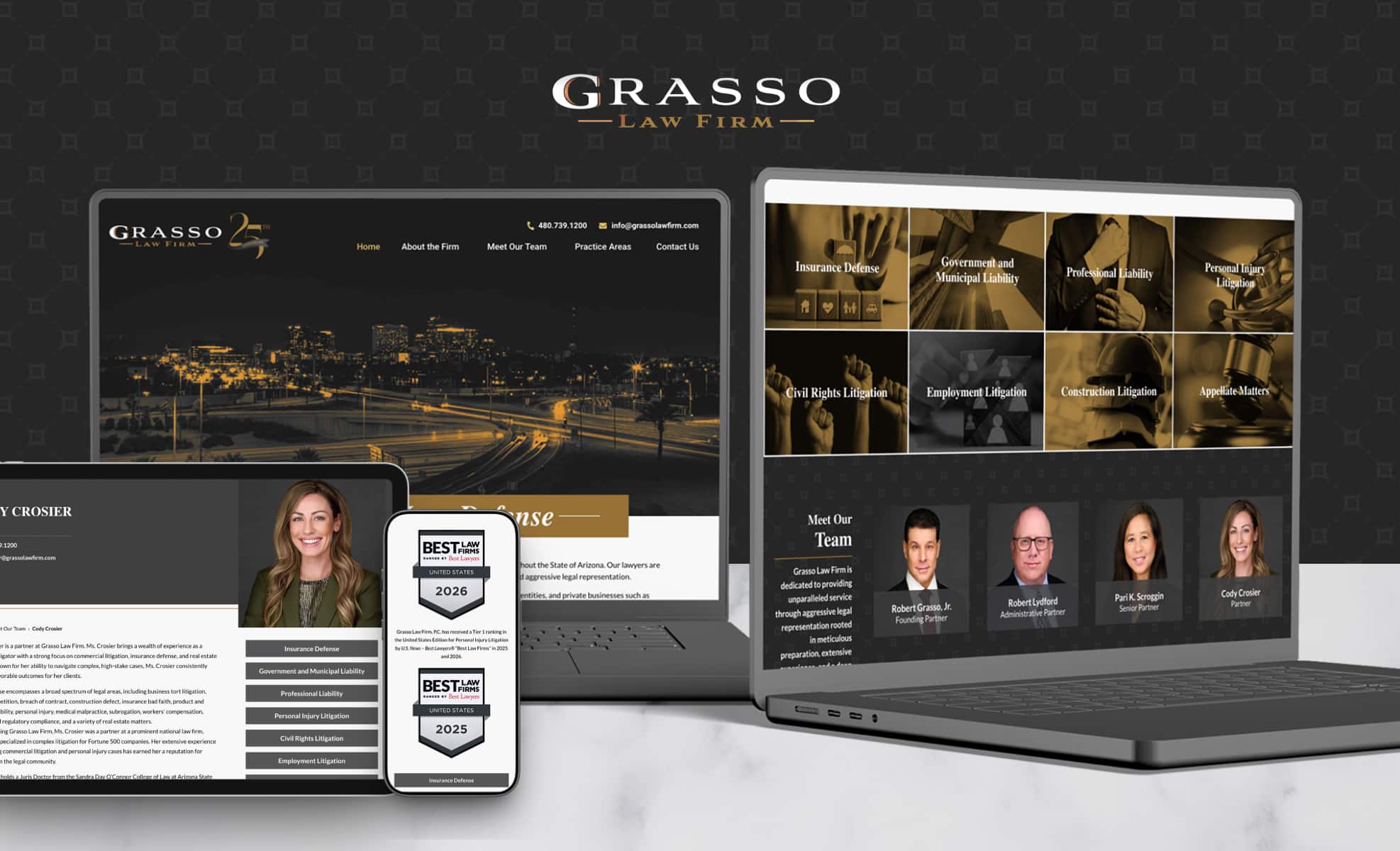 Law Firm Website design for Grasso Law Firm, P.C.