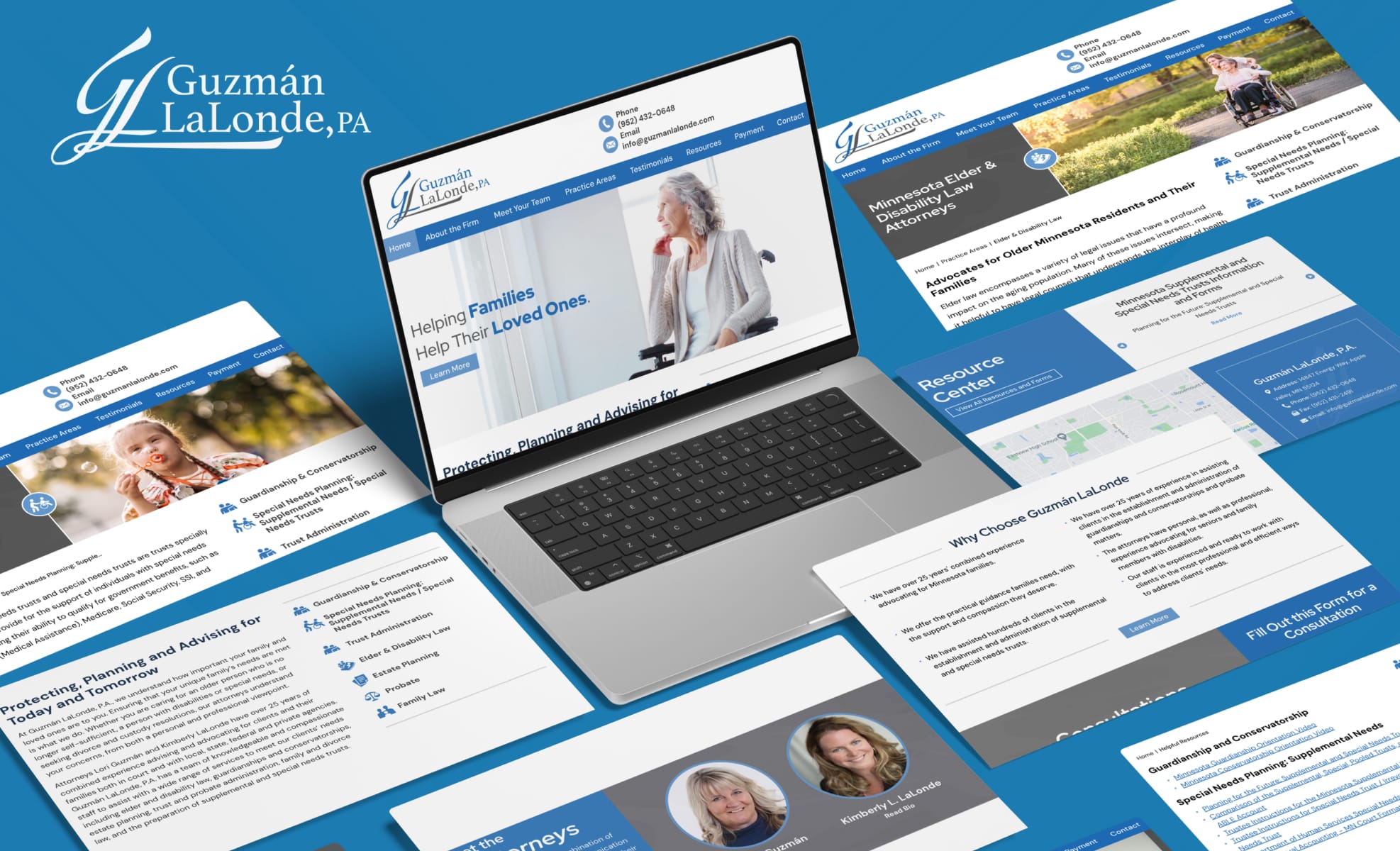 Law Firm Website design for Guzmán LaLonde, P.A.