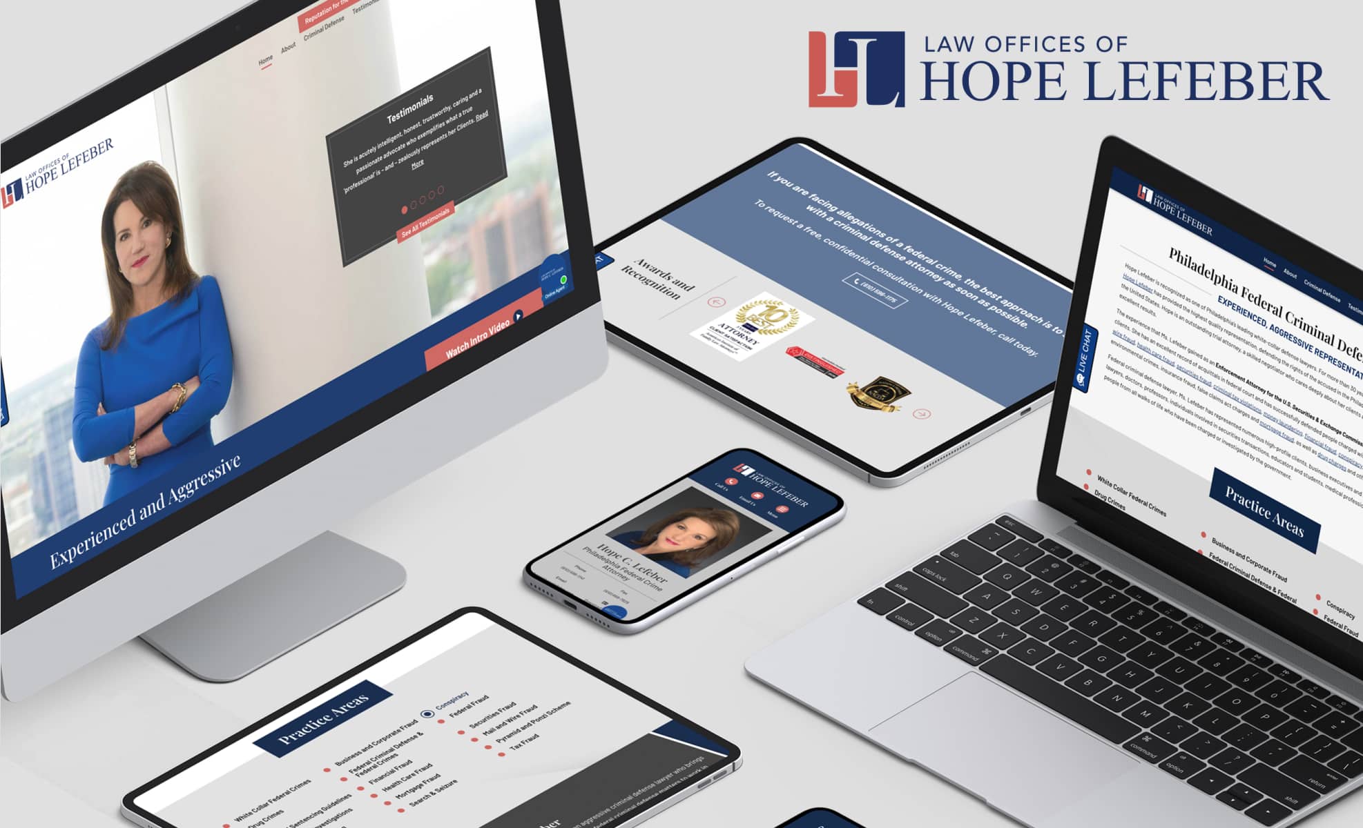 Law Firm Website design for Law Offices of Hope Lefeb…