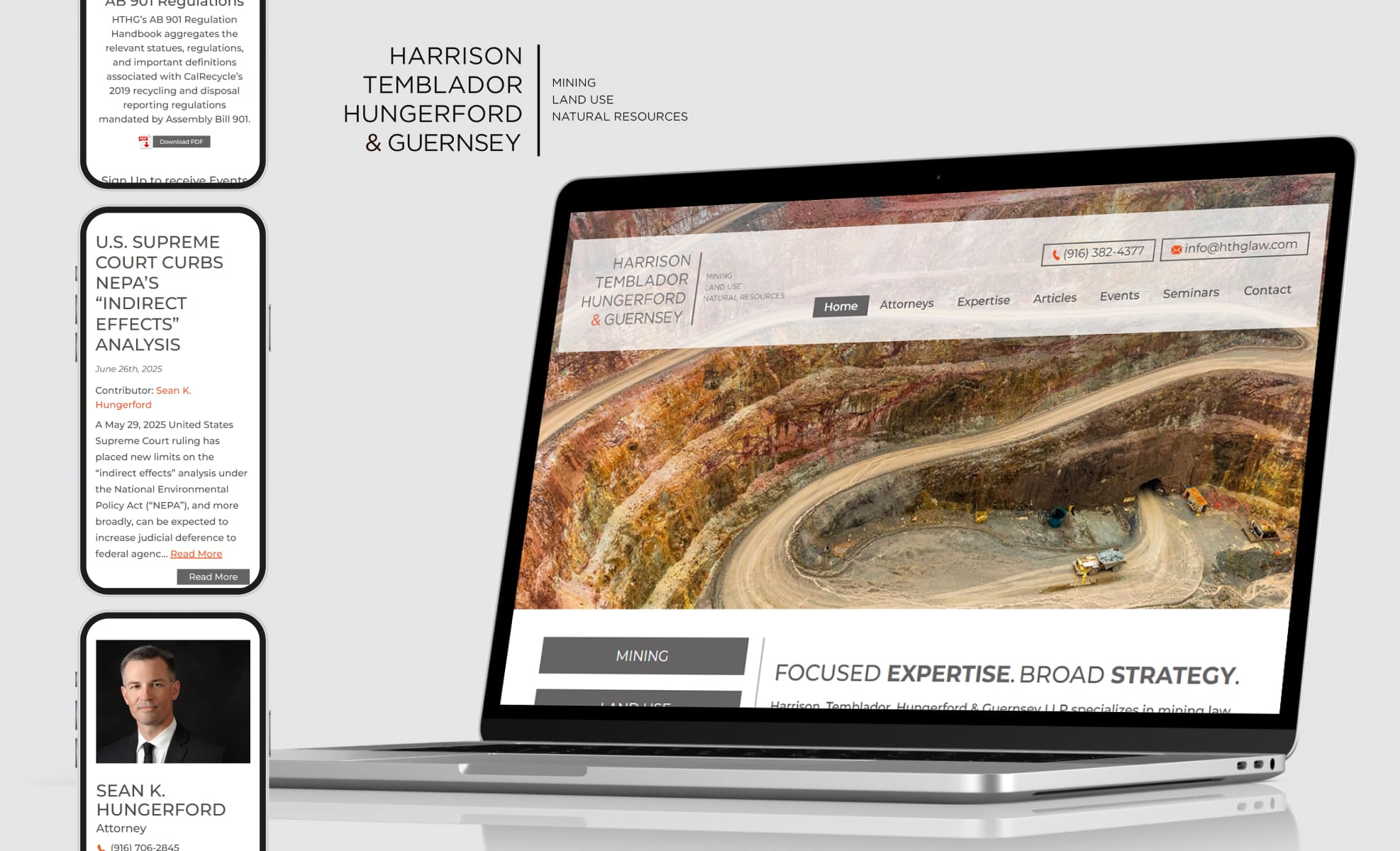 Law Firm Website design for Harrison, Temblador, Hung…